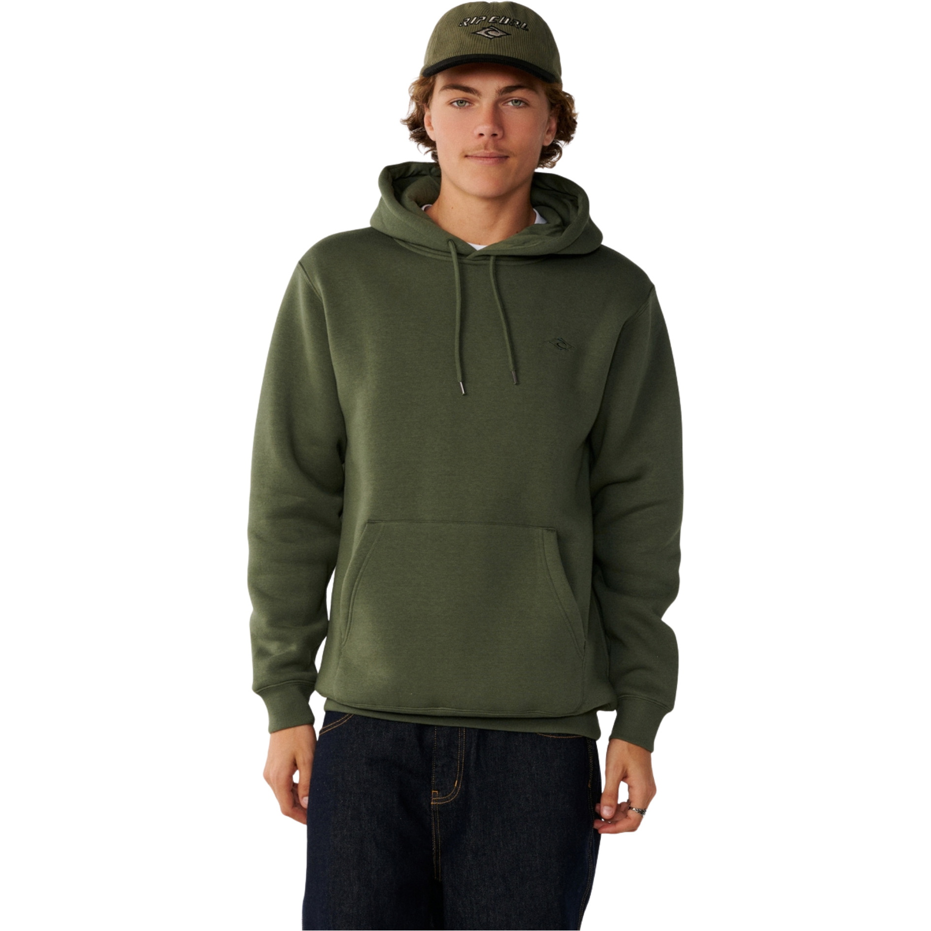 2026 Rip Curl Mens Classic Surf Hoodie 0AXMFL - Dark Olive